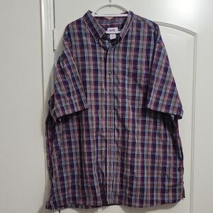 Harbor Bay DXL Multicolor Plaid Button Down Shirt